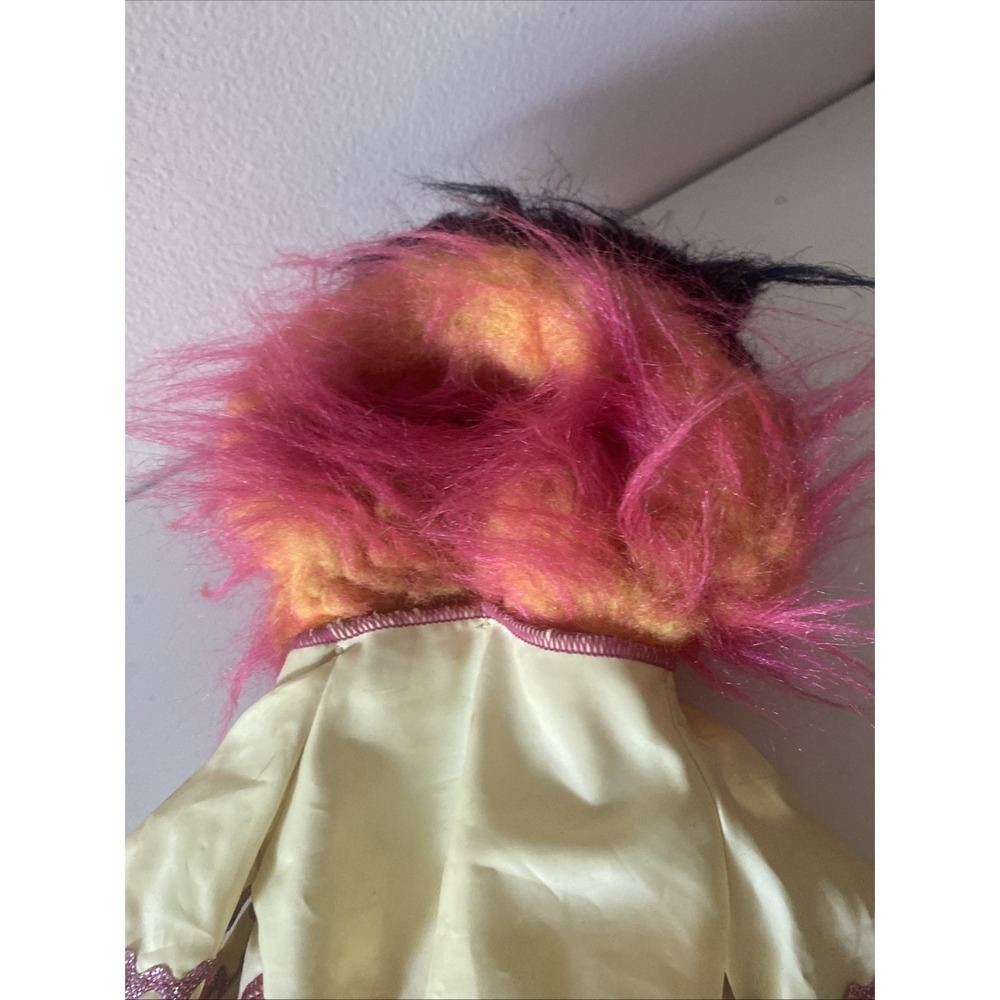 Fisher-Price Animal Muppet Puppet Doll Jim Henson 1970's? Vintage Orange Pink - Picture 6 of 14